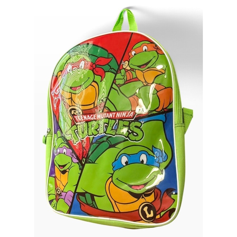 Teenage Mutant Ninja Turtles Transparent Backpack 15" Nickelodeon Excellent